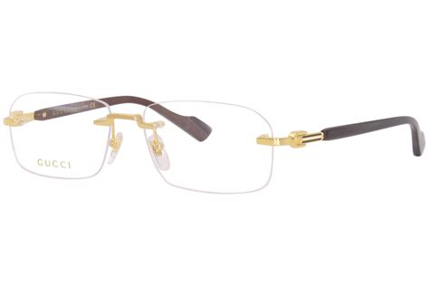 mens gucci reading glasses|Gucci rimless glasses for men.